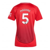 Manchester United Harry Maguire #5 Fotballklær Hjemmedrakt Dame 2024-25 Kortermet